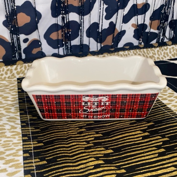 CHRISTMAS CERAMIC BUTTER DISH - Picture 2 of 7